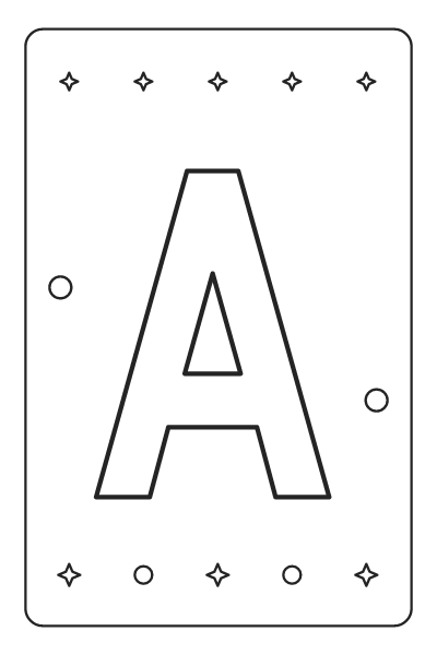 Letter A Alphabet Coloring Page, Alphabet coloring page
