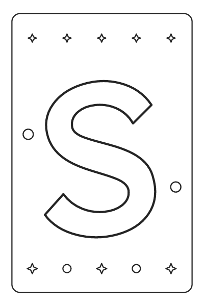 Letter S Alphabet Coloring Page, Alphabet coloring page