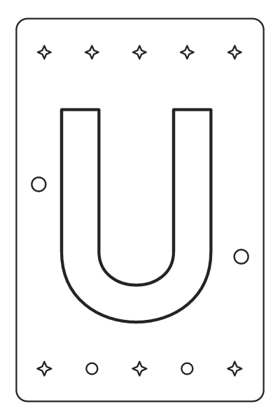 Letter U Alphabet Coloring Page, Alphabet coloring page