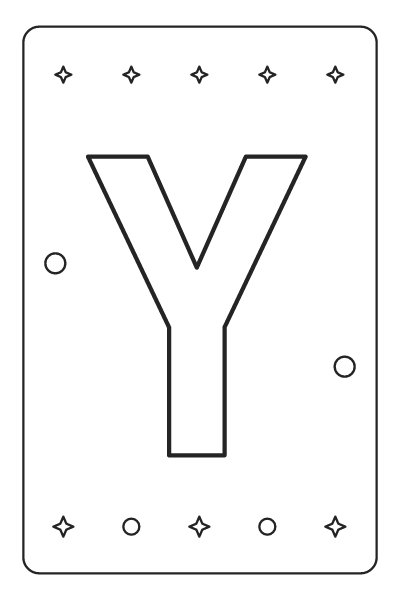 Letter Y Alphabet Coloring Page, Alphabet coloring page