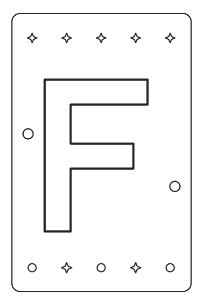 Letter F Alphabet Coloring Page, Alphabet coloring page