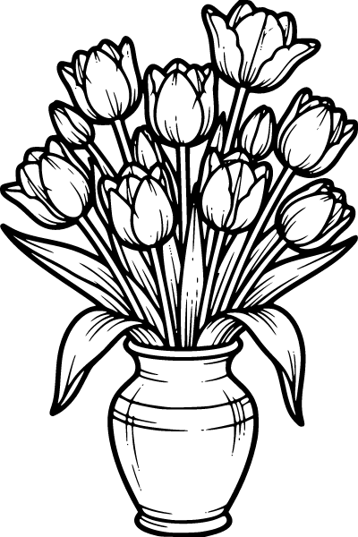 April Coloring Page 1, April coloring page