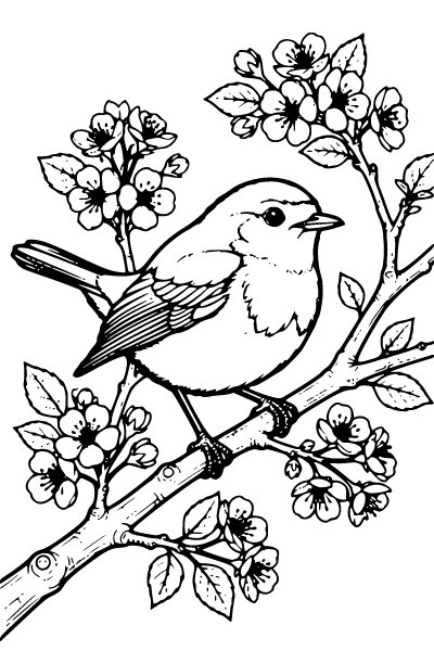 April Coloring Page 2, April coloring page
