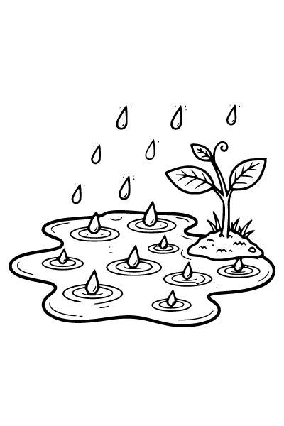 April Coloring Page 3, April coloring page