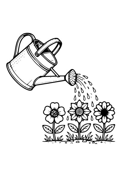 April Coloring Page 6, April coloring page