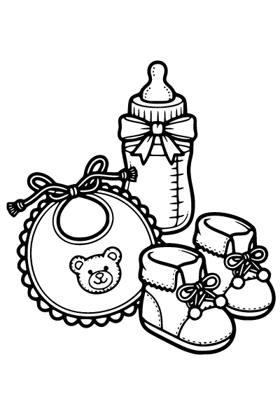 Baby Coloring Page 4, Baby coloring page