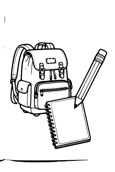 Back To School Coloring Page 1, Back To School coloring page