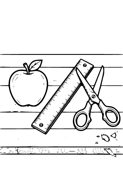 Back To School Coloring Page 4, Back To School coloring page