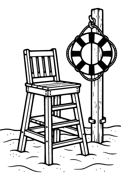 Beach Coloring Page 10, Beach coloring page