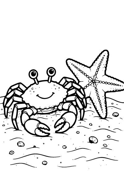 Beach Coloring Page 4, Beach coloring page