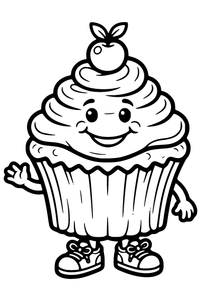Cartoon Coloring Page 4, Cartoon coloring page