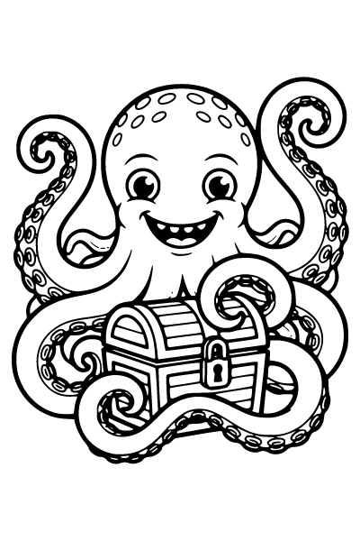 Creatures Coloring Page 7, Creatures coloring page