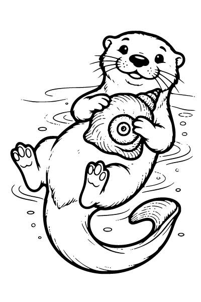 Cute Coloring Page 9, Cute coloring page