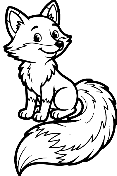 Cute Animals Coloring Page 1, Cute Animals coloring page