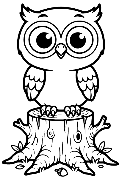 Cute Animals Coloring Page 7, Cute Animals coloring page