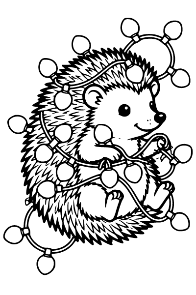 Cute Christmas Coloring Page 8, Cute Christmas coloring page
