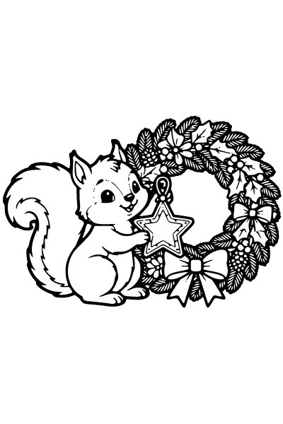 Cute Christmas Coloring Page 9, Cute Christmas coloring page
