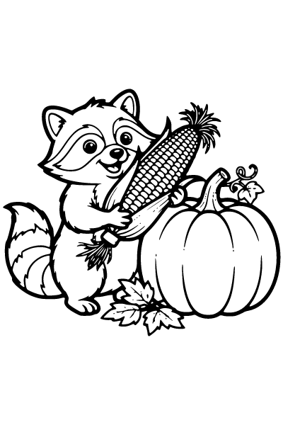 Cute Fall Coloring Page 6, Cute Fall coloring page