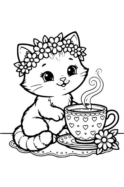 Cute For Girls Coloring Page 2, Cute For Girls coloring page