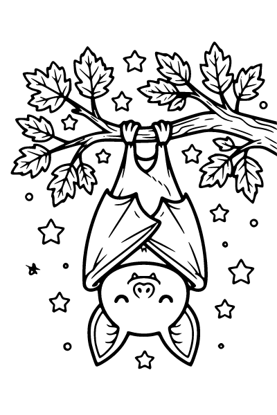 Cute Halloween Coloring Page 3, Cute Halloween coloring page