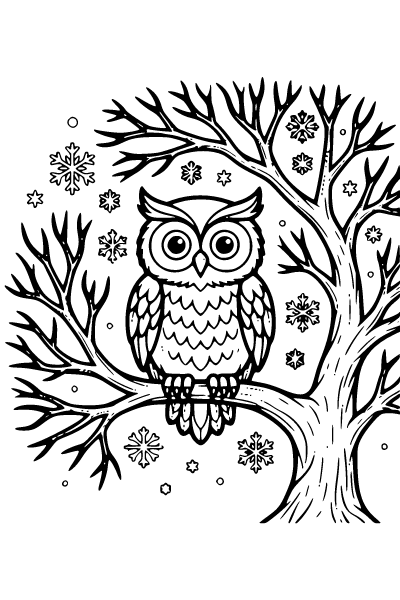 December Coloring Page 11, December coloring page