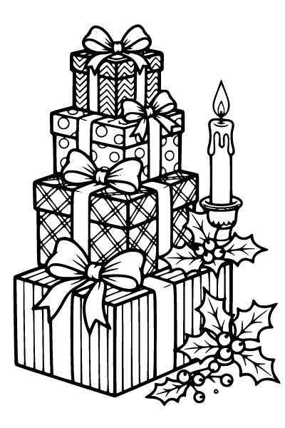 December Coloring Page 4, December coloring page