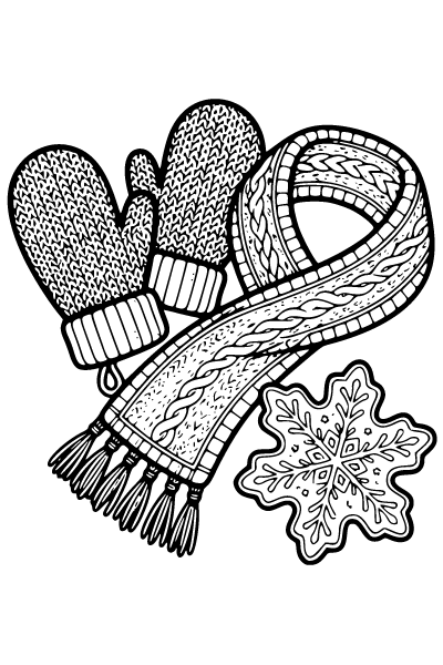 December Coloring Page 5, December coloring page