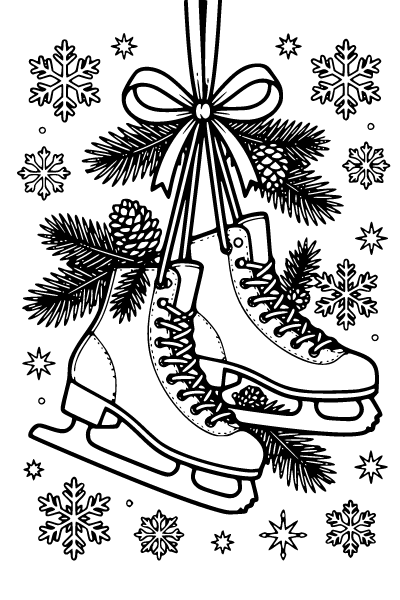 December Coloring Page 7, December coloring page