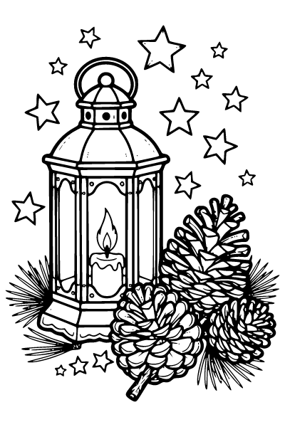 December Coloring Page 8, December coloring page