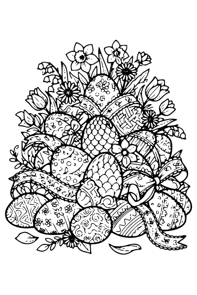 Easter Bunny Coloring Page 3, Easter Bunny coloring page