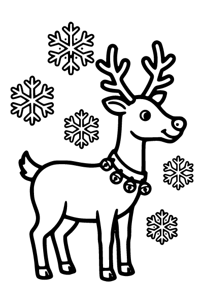 Easy Christmas Coloring Page 10, Easy Christmas coloring page
