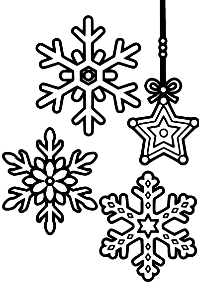 Easy Christmas Coloring Page 12, Easy Christmas coloring page