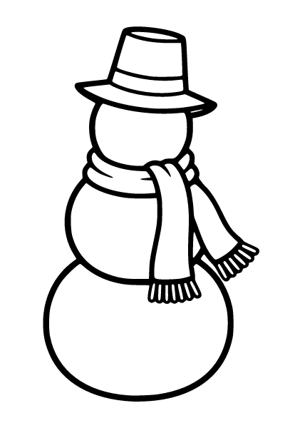 Easy Christmas Coloring Page 4, Easy Christmas coloring page