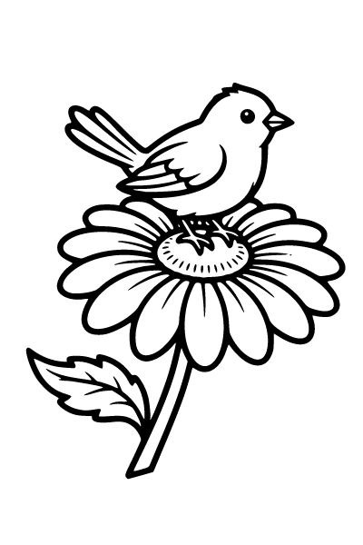 Easy Cute Coloring Page 11, Easy Cute coloring page