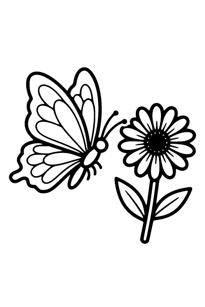 Easy Cute Coloring Page 3, Easy Cute coloring page