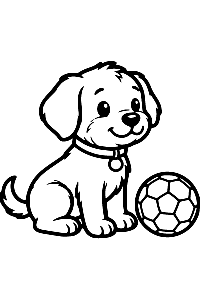 Easy Cute Coloring Page 4, Easy Cute coloring page