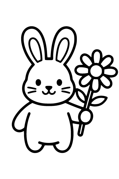 Easy Cute Coloring Page 7, Easy Cute coloring page