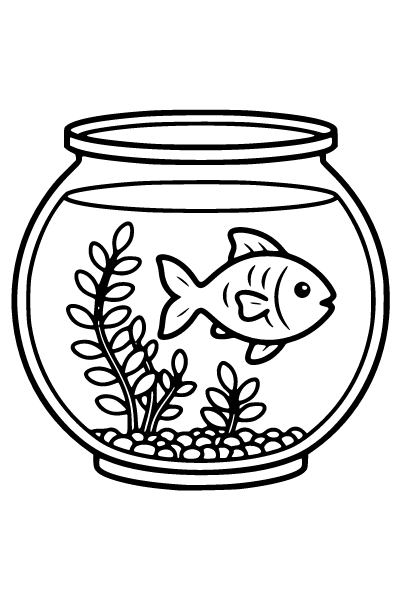 Easy Cute Coloring Page 8, Easy Cute coloring page