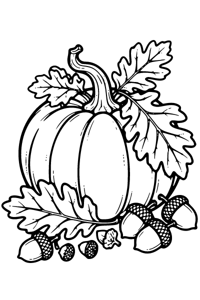 Fall For Adults Coloring Page 1, Fall For Adults coloring page