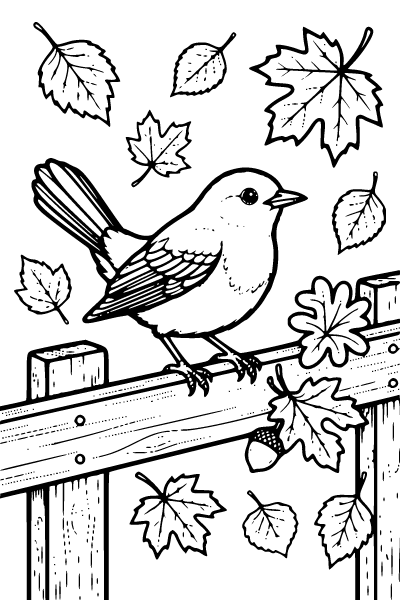 Fall For Adults Coloring Page 11, Fall For Adults coloring page