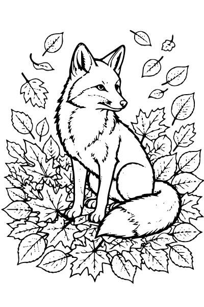 Fall For Adults Coloring Page 3, Fall For Adults coloring page