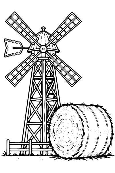 Farm Coloring Page 8, Farm coloring page