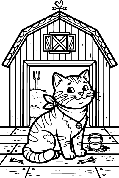 Farm Animals Coloring Page 10, Farm Animals coloring page