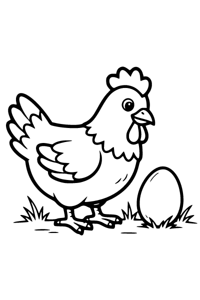 Farm Animals Coloring Page 12, Farm Animals coloring page