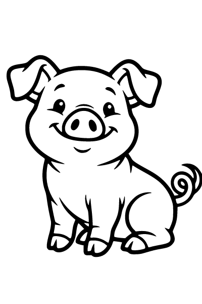 Farm Animals Coloring Page 7, Farm Animals coloring page