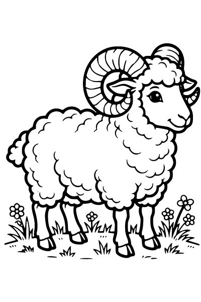 Farm Animals Coloring Page 9, Farm Animals coloring page