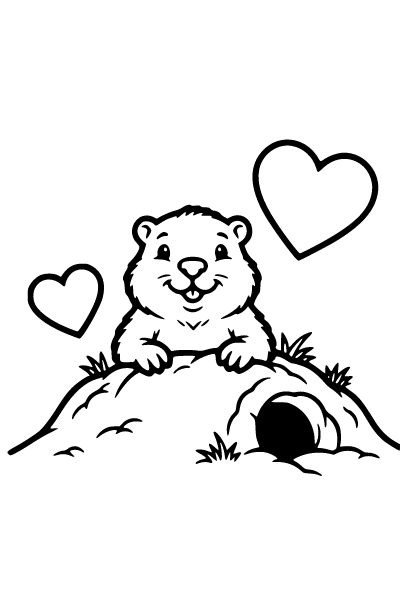 February Coloring Page 1, February coloring page
