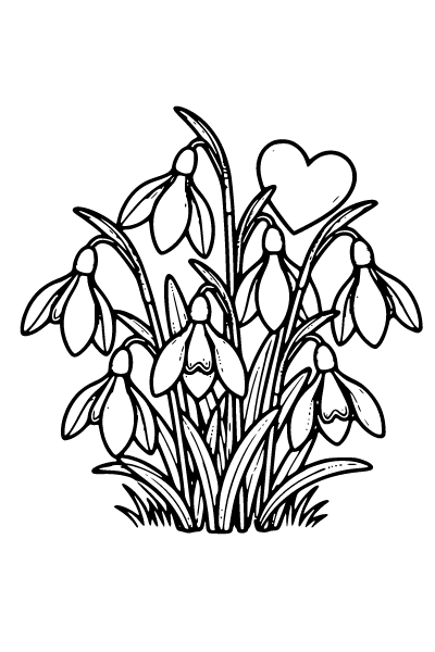 February Coloring Page 2, February coloring page