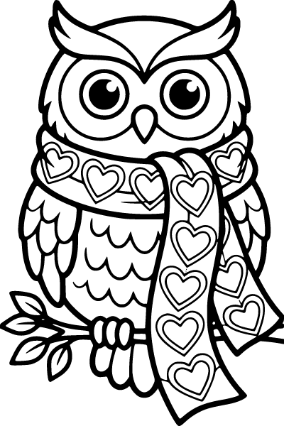 February Coloring Page 3, February coloring page