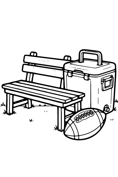 Football Coloring Page 9, Football coloring page